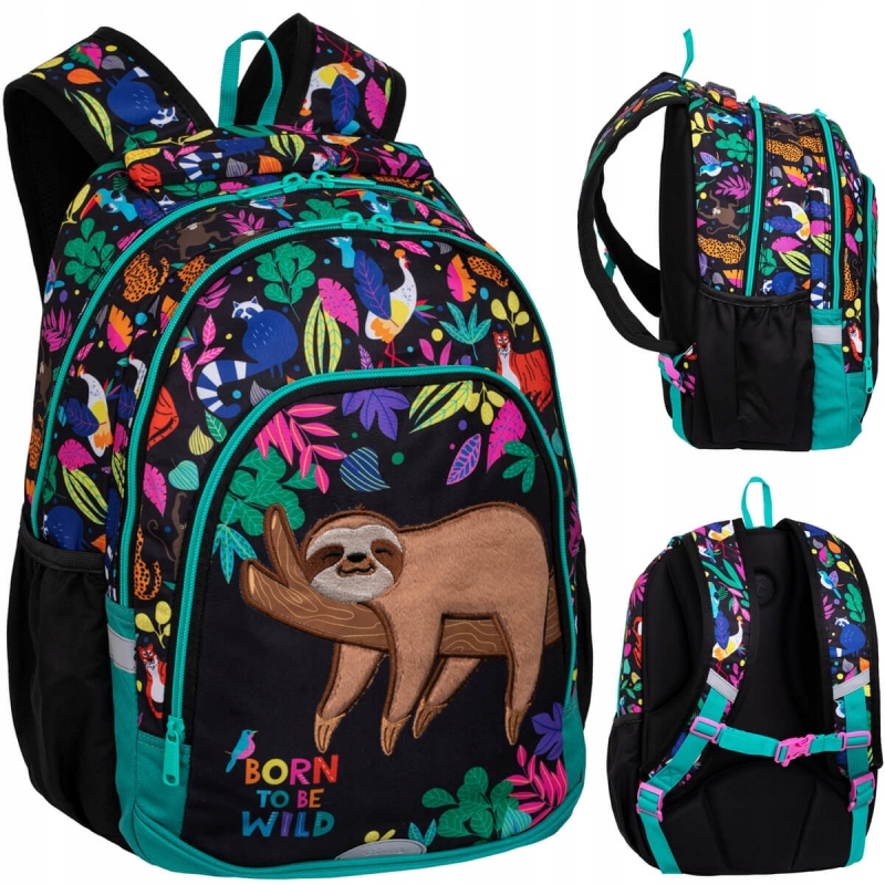 Školský batoh Colorino Primer WildKid s mnohými priehradkami